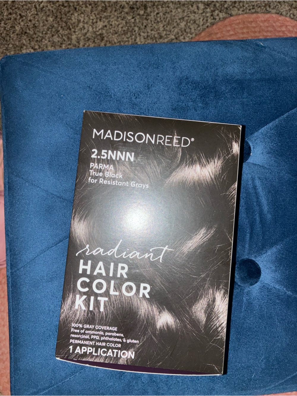 Madison Hair Color Kit in Black with Blue Accent